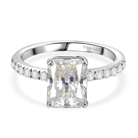 D joy Moissanit Ring 925 Silber rhodiniert (Größe 20.00) ca. 2.67 ct