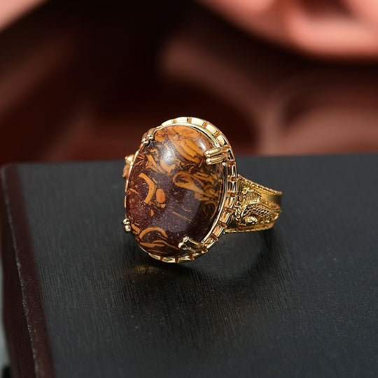 EVER TRUE - Skript Stein Ring Messing (Größe 18.00) ca. 11.35 ct