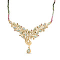 D joy AA Natürlicher, äthiopischer Welo Opal Halskette  (5-10 Werktage Lieferzeit) ca. 45 cm 925 Silber 750 Gelbgold Vermeil ca. 22,27 ct.