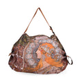 Shopper Tasche mit La Plume Mucha Design, 40x30x12cm, Mucha