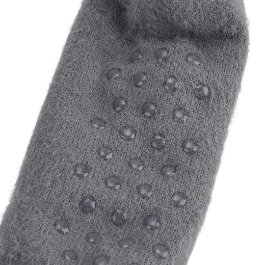 Kuschelige Sherpa-Socken mit Schneeflocken-Motiv, Marineblau
