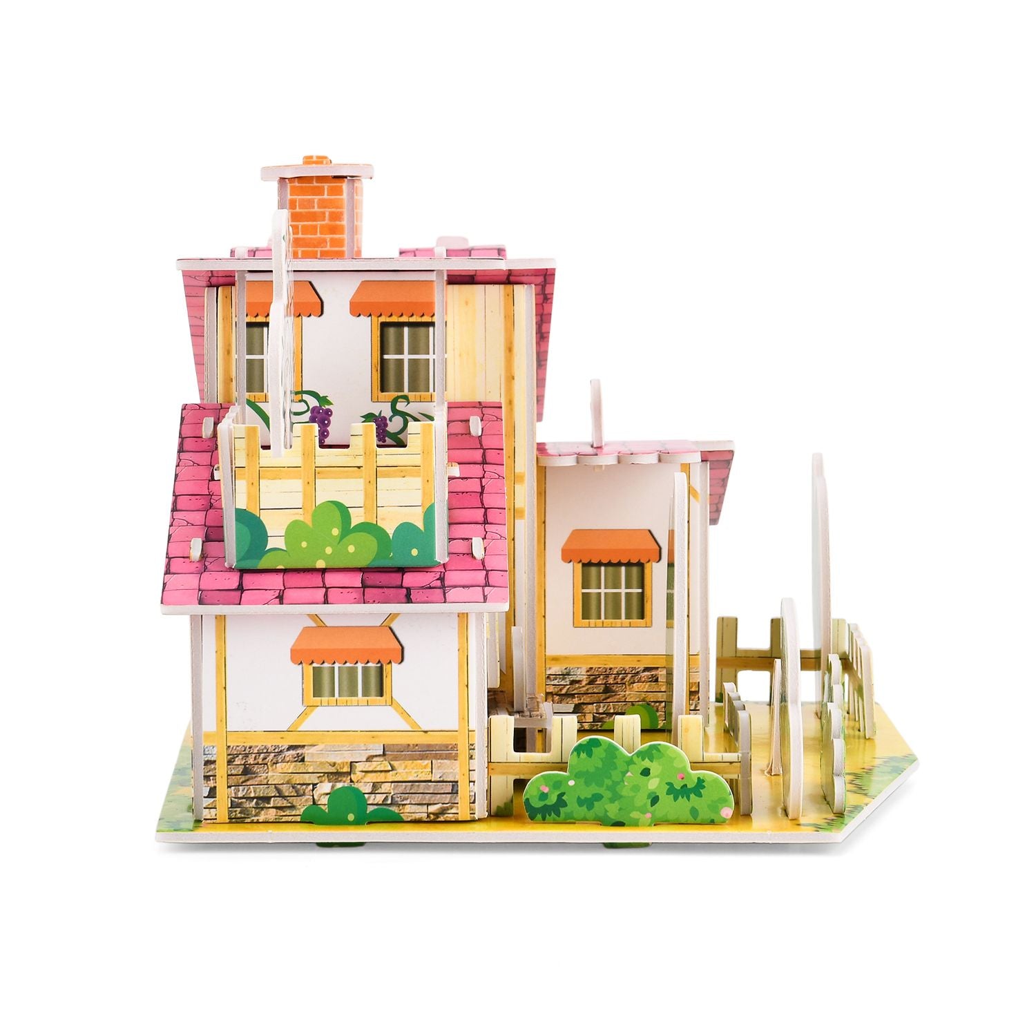 DIY 3D Set Haus zum Basteln und Dekorieren, 18x17x15 cm