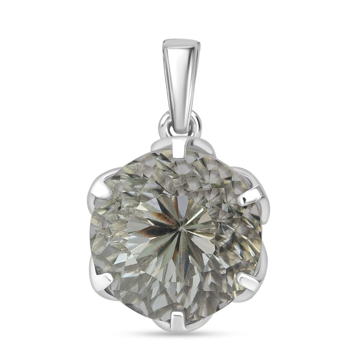 ShopLC Exklusiv: Millennial-Schliff, Prasiolith Anhänger, 925 Silber rhodiniert ca. 6,30 ct.
