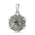 ShopLC Exklusiv: Millennial-Schliff, Prasiolith Anhänger, 925 Silber rhodiniert ca. 6,30 ct.