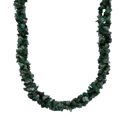 Socoto Smaragd Halskette ca. 50 cm 925 Silber rhodiniert ca. 330.00 ct