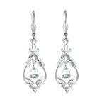 Timeless Regal - D joy Kagem Sambischer Smaragd, Smaragd Ohrringe 925 Silber Rhodiniert und 750 Gelbgold Vermeil ca. 1,26 ct.