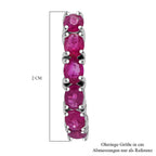 Burma-Rubin  Ohrringe 925 Silber rhodiniert ca. 2.50 ct