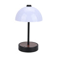 LIVEMORE Designer-Stil Tischlampe im Kuppeldesign mit Touch-Steuerung, 16x16x26,5cm, Schwarz