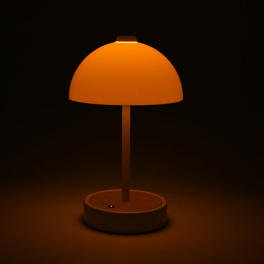 LIVEMORE - Designer Insipiriertes Tischlampe im Kuppeldesign mit Touch-Steuerung, 3000K/4500K/6000K Lichtfarbe, Größe 16x16x26,5 cm, Schwarz
