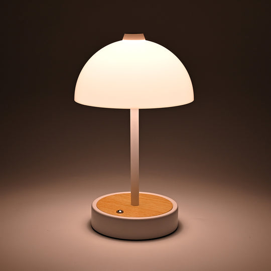 LIVEMORE - Designer Insipiriertes Tischlampe im Kuppeldesign mit Touch-Steuerung, 3000K/4500K/6000K Lichtfarbe, Größe 16x16x26,5 cm, Schwarz