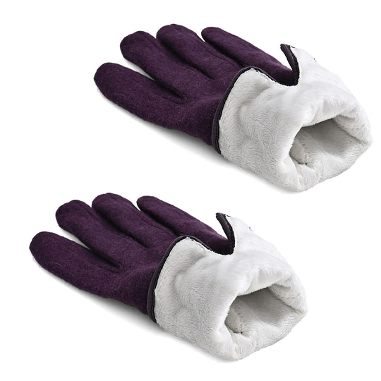 Kaschmir-Handschuhe mit Touchscreen-Funktion, Karomuster, Onesize, Grün
