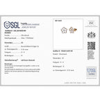LUXURIANT DIAMOND - Lab Grown Diamant SI-GH SGL zertifiziert Ohrringe 925 Silber 750 Gelbgold Vermeil ca. 0.33 ct