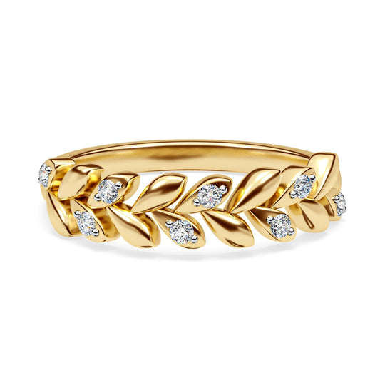LUXURIANT DIAMOND - Lab Grown Diamant SI-GH Ring 925 Silber 750 Gelbgold Vermeil (Größe 21.00) ca. 0.25 ct