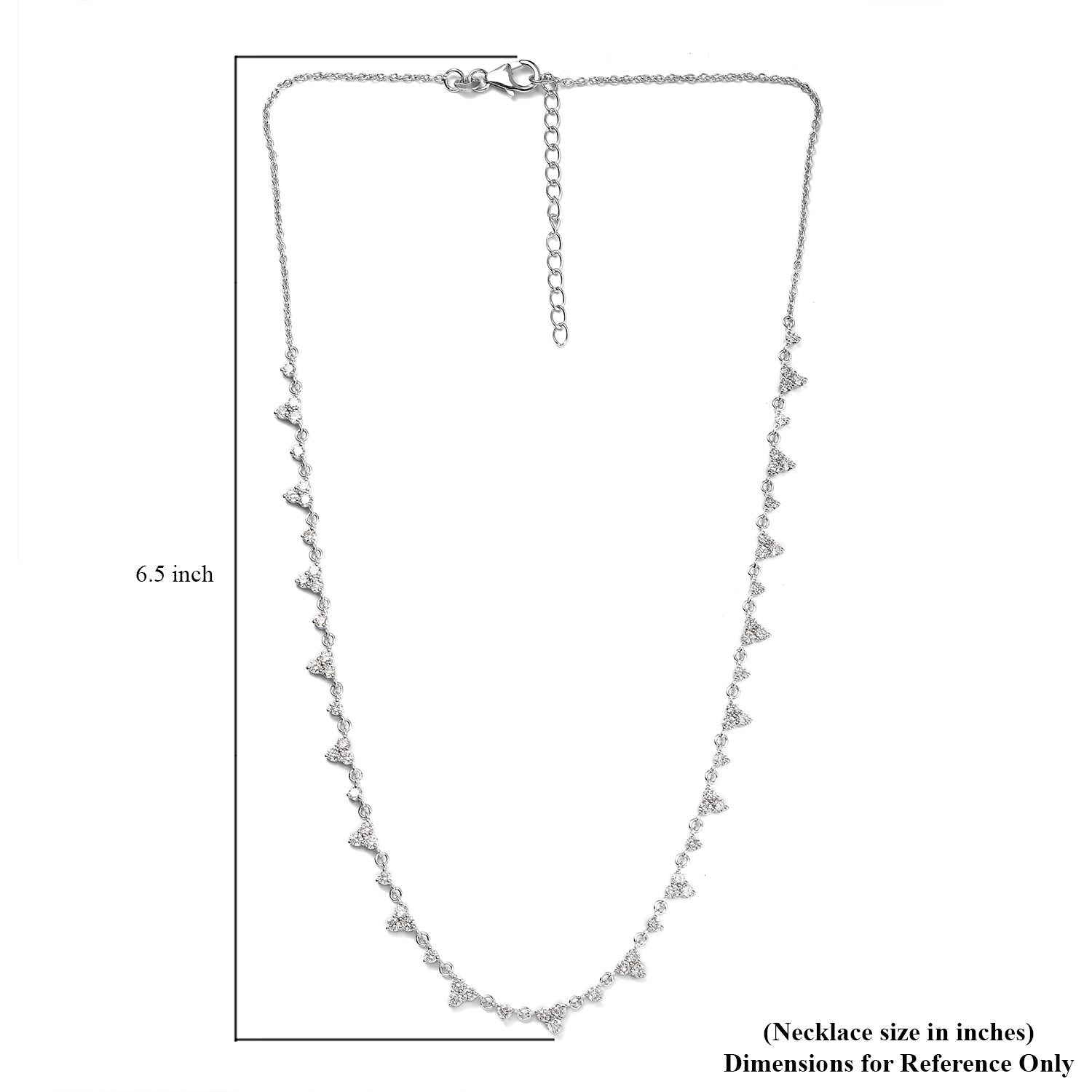 LUXURIANT DIAMOND - Lab Grown Diamant SI-GH Halskette ca. 40.5 cm 925 Silber rhodiniert ca. 3,50 ct.