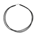 Mehrlagige schwarze Spinell 45cm Halskette - 55 ct.