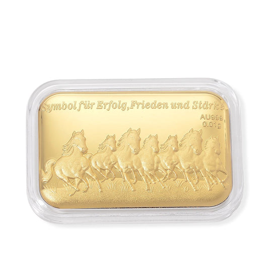 EXKLUSIVES GESCHENK - 999er Goldfolie mit Heiratsantrag-motiv 10mg