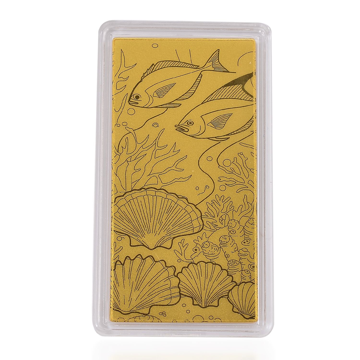 999er Goldbarren mit Unterwassser-Motiv, 100mg