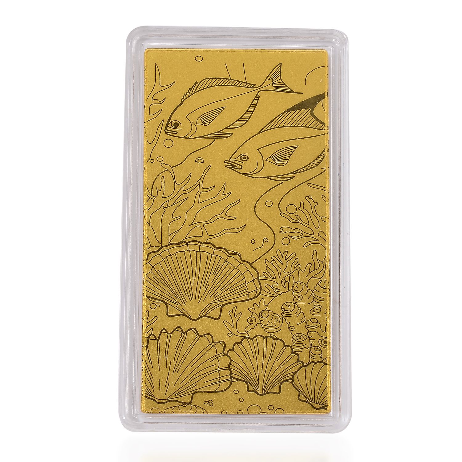 999er Goldbarren mit Unterwassser-Motiv, 100mg