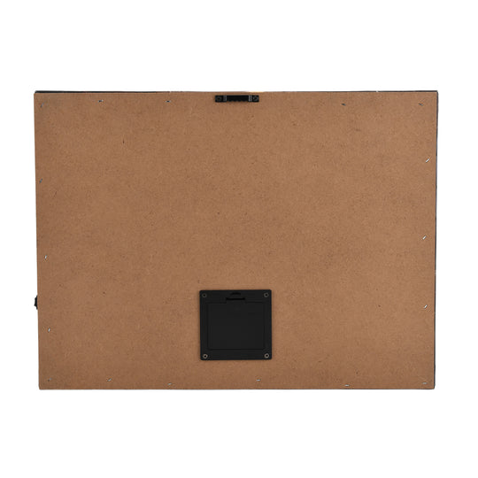 LED-Leinwandbild Festliches Winterdorf, mit 10 warmweißen LEDs und 30 Lichtfasern, Größe 30x40x1,8 cm