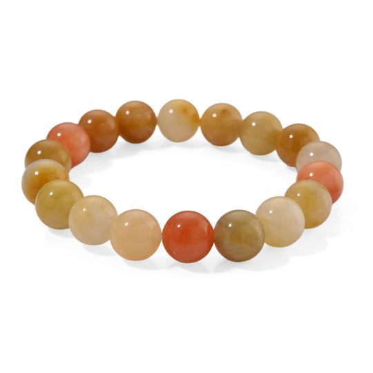 Roter Achat Armband Flexibel, ca. 215.00 ct
