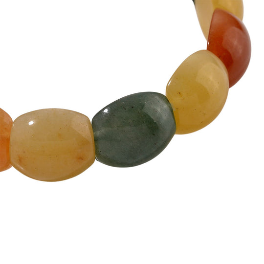 Mehrfarbiges Aventurin Armband, flexibel, a. 200.00 ct