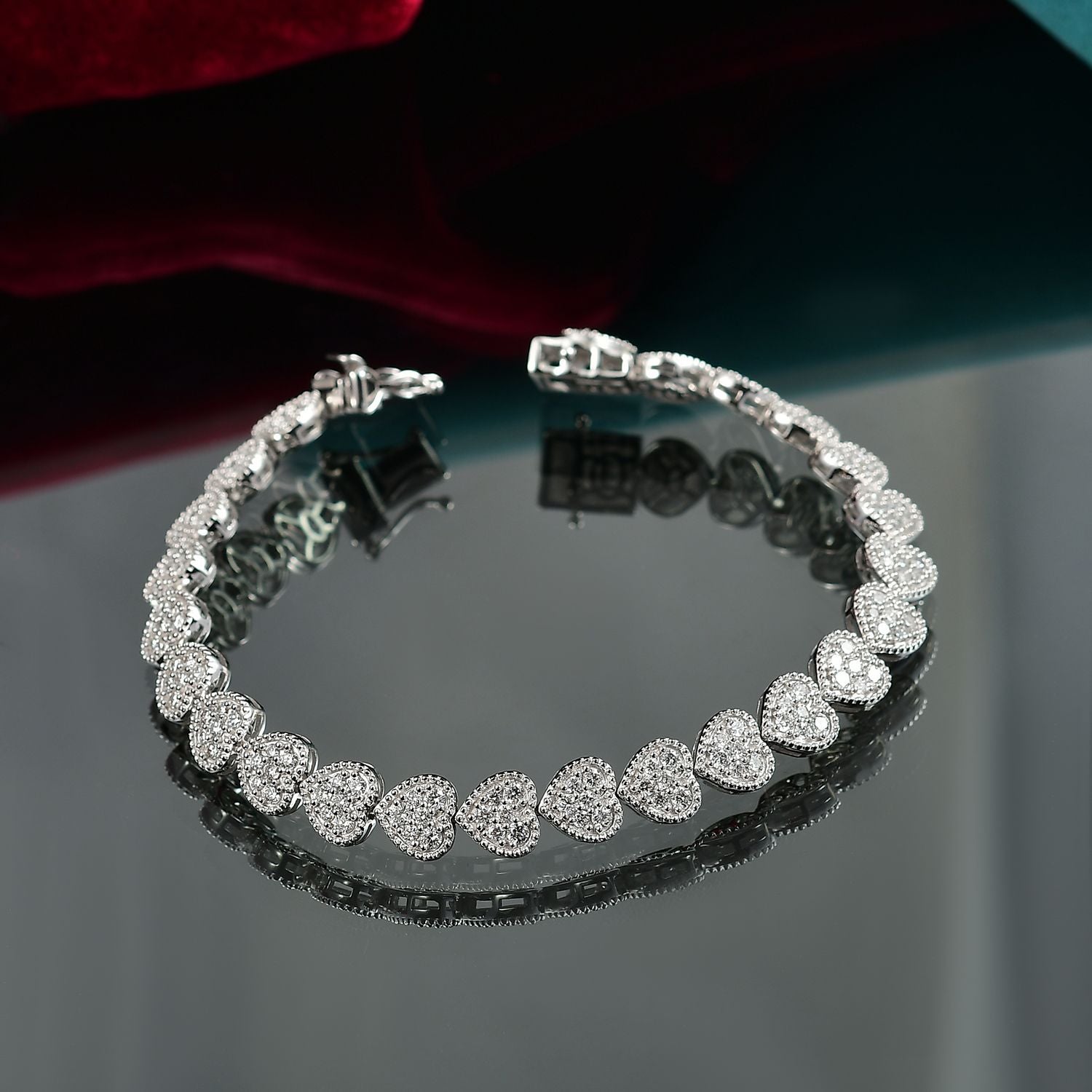 LUXURIANT DIAMOND - Lab Grown Diamant SI-GH Armband ca. 19 cm 925 Silber rhodiniert ca. 4.00 ct