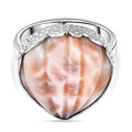 Djoy AA Natrolith Ring 925 Silber rhodiniert (Größe 17.00) ca. 13,13 ct