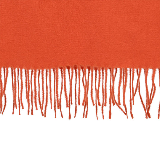 Bestickter Schal mit Paisley und Floralem Stickerei, 70 x 180 cm, Orange