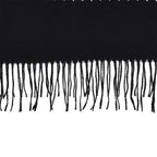 Bestickter Schal mit Paisley und Floralem Stickerei, 70 x 180 cm, Schwarz