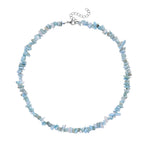 Larimar Halskette, flexibel, Reiner Edelstahl ca. 160.00 ct