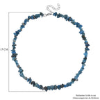 Neon Apatit Halskette, flexibel, Reiner Edelstahl ca. 160.00 ct