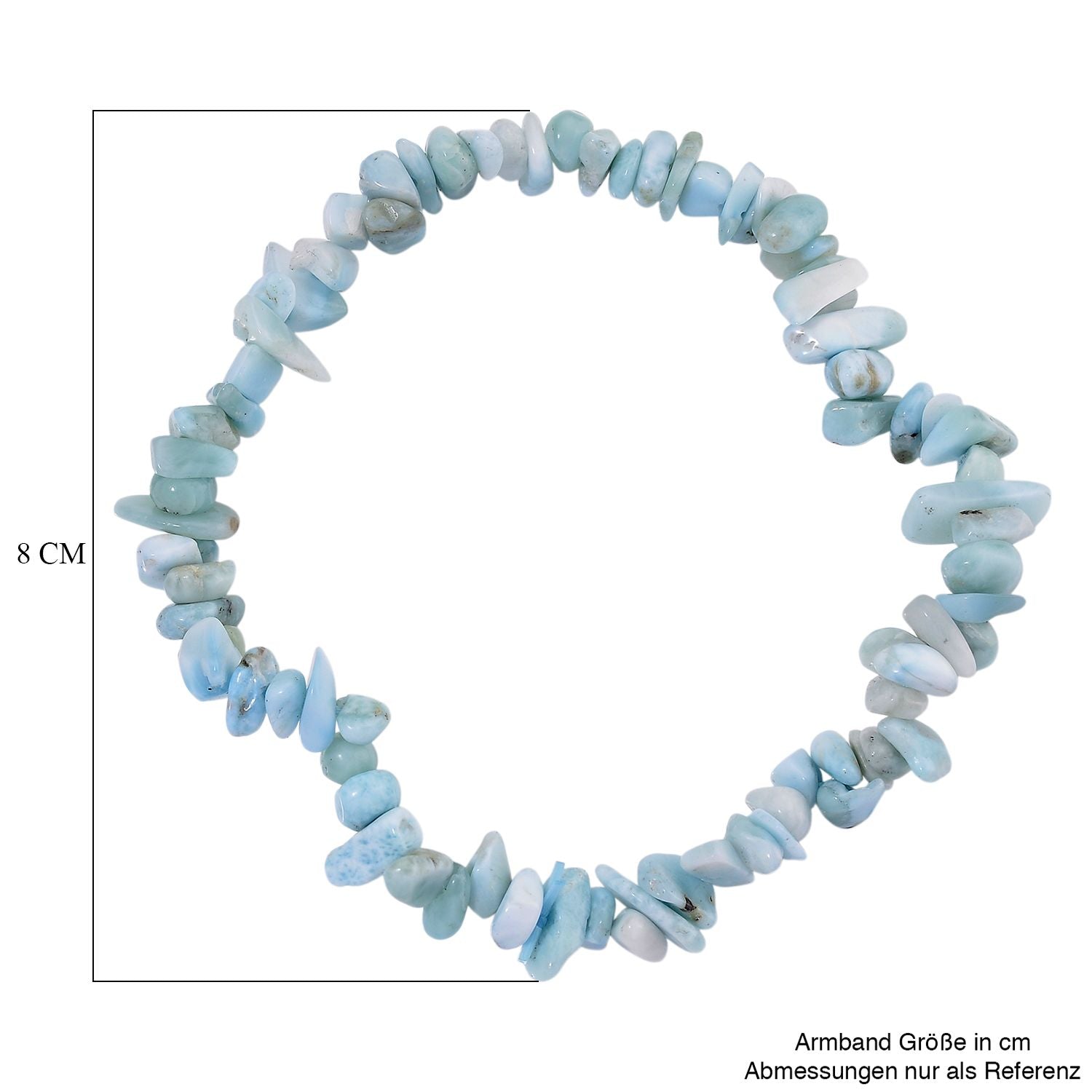 Larimar Armband Flexibel cm ca. 85.00 ct