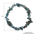Grüner Apatit Armband, flexibel, ca. 85.00 ct