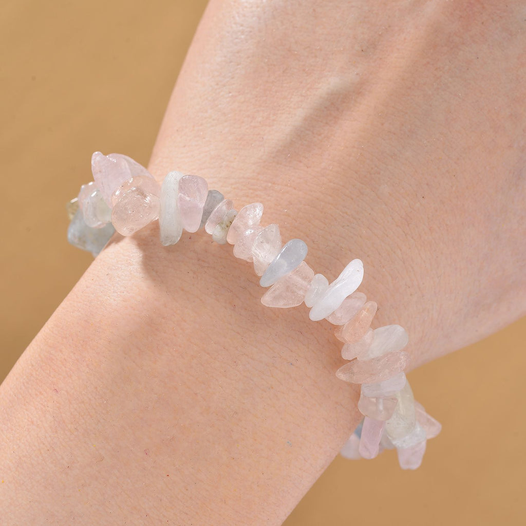 Mehrfarbiger Beryll Armband, flexbel, ca. 85.00 ct