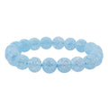 Blaues Eis Quarz Armband, 19 cm - 139 ct.