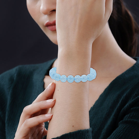 Regenbogen-Eisquarz Armband, flexibles, ca. 287.80 ct