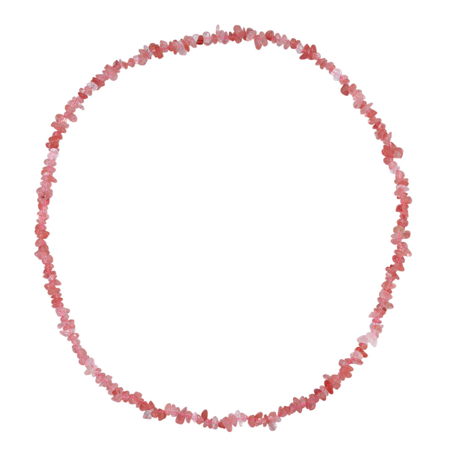Kirsche Quarz Kette 76 cm ca. 320.00 ct