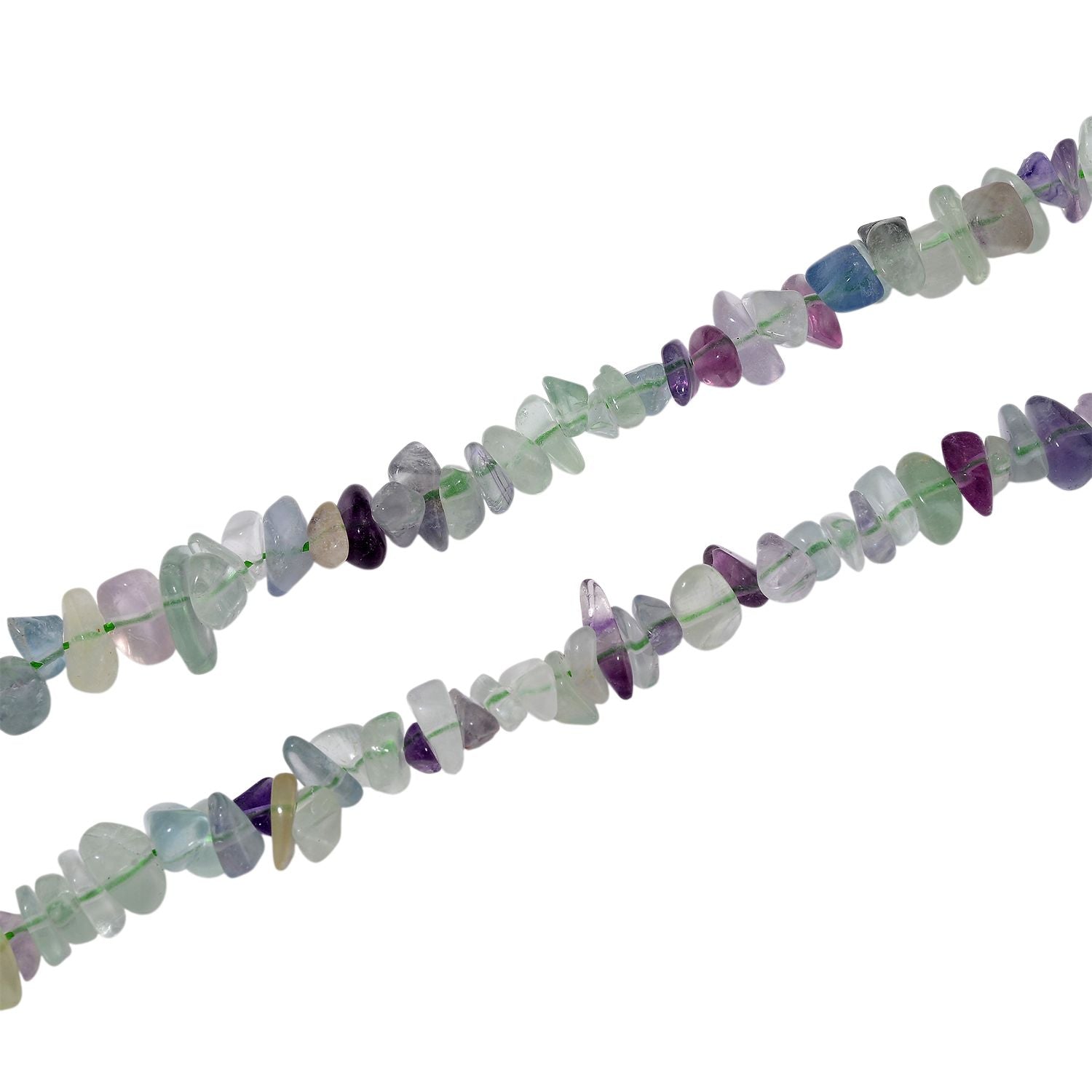 Mehrfarbige Fluorit Kette, 76 cm ca. 320.00 ct