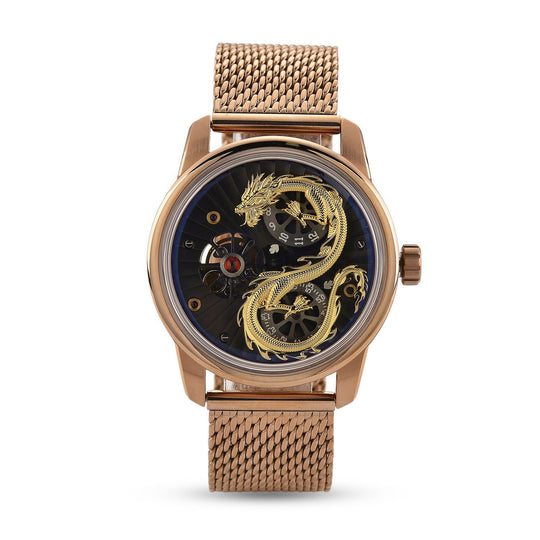WILLIAM HUNT LIMITIERTE EDITION - Drachen Uhr Seiko Automatik Uhrwerk, 21 Jeweils, Saphir Mineralglas, 5 ATM Wasserdicht, 316L Edelstahl