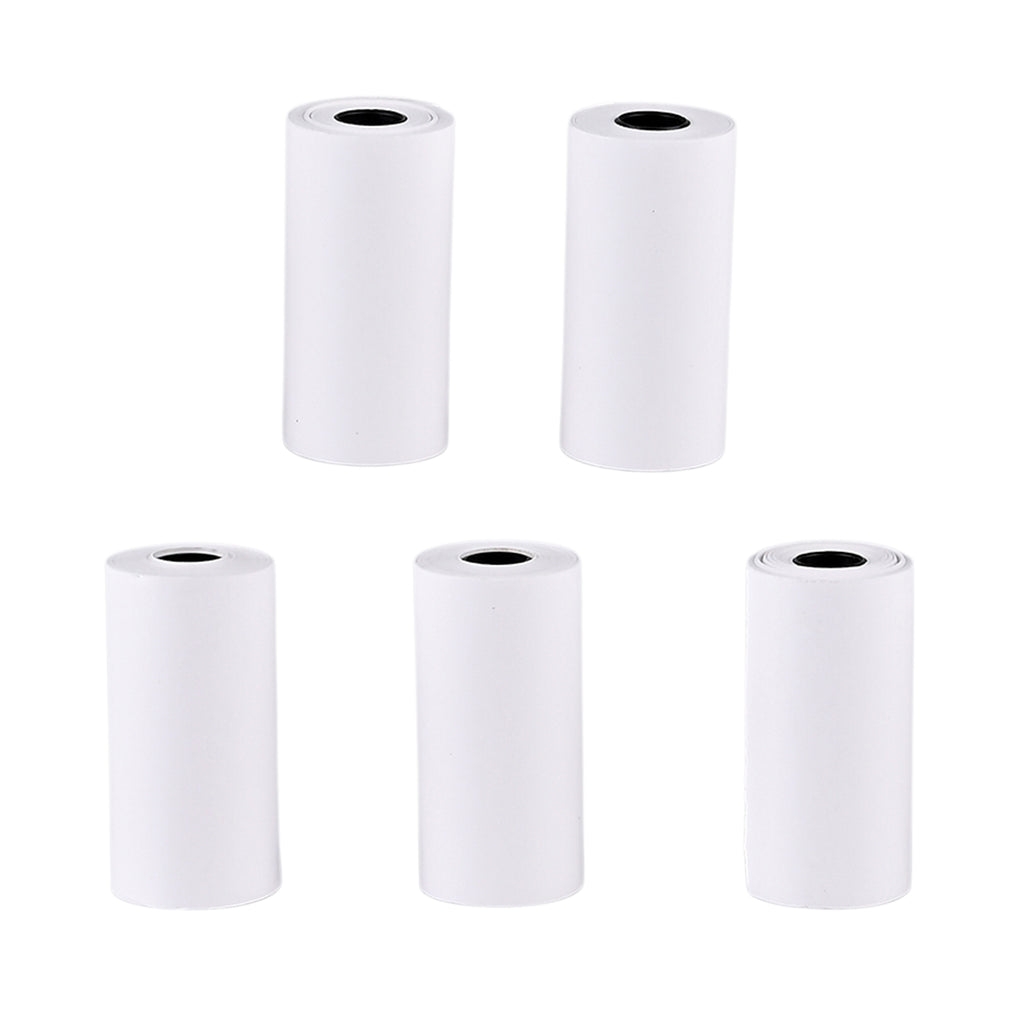 Set mit 5 Rollen Fotopapier für Sofortbildkameras, Größe 57x30 mm, Weiß