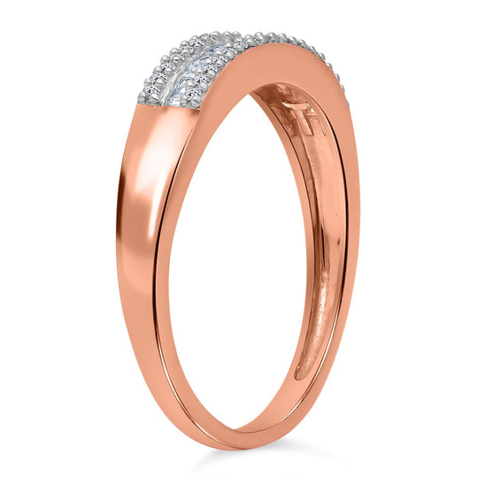 LUXURIANT DIAMOND - Lab Grown Diamant SI-GH Ring 925 Silber 750 Gelbgold Vermeil (Größe 17.00)  (10-15 Werktage Lieferzeit) ca. 0.25 ct