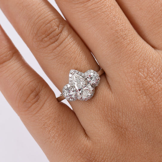 LUXURIANT DIAMOND - Lab Grown Diamant VS-EF IGI zertifiziert Ring, 950 Platin ca. 2.00 ct
