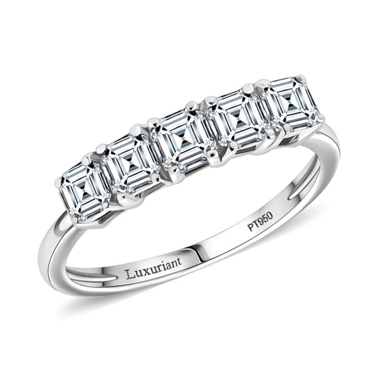 LUXURIANT DIAMOND - Lab Grown Diamant VS-EF SGL zertifiziert Ring 950 Platin (Größe 18.00) ca. 1.00 ct