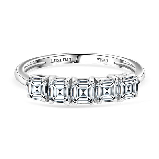 LUXURIANT DIAMOND - Lab Grown Diamant VS-EF SGL zertifiziert Ring 950 Platin (Größe 18.00) ca. 1.00 ct
