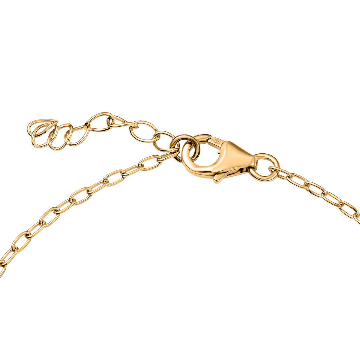 D'joy Feueropal Armband ca. 19 cm + 2.5 cm extender, 925 Silber 750 Gelb Vergoldet ca. 1.04 ct