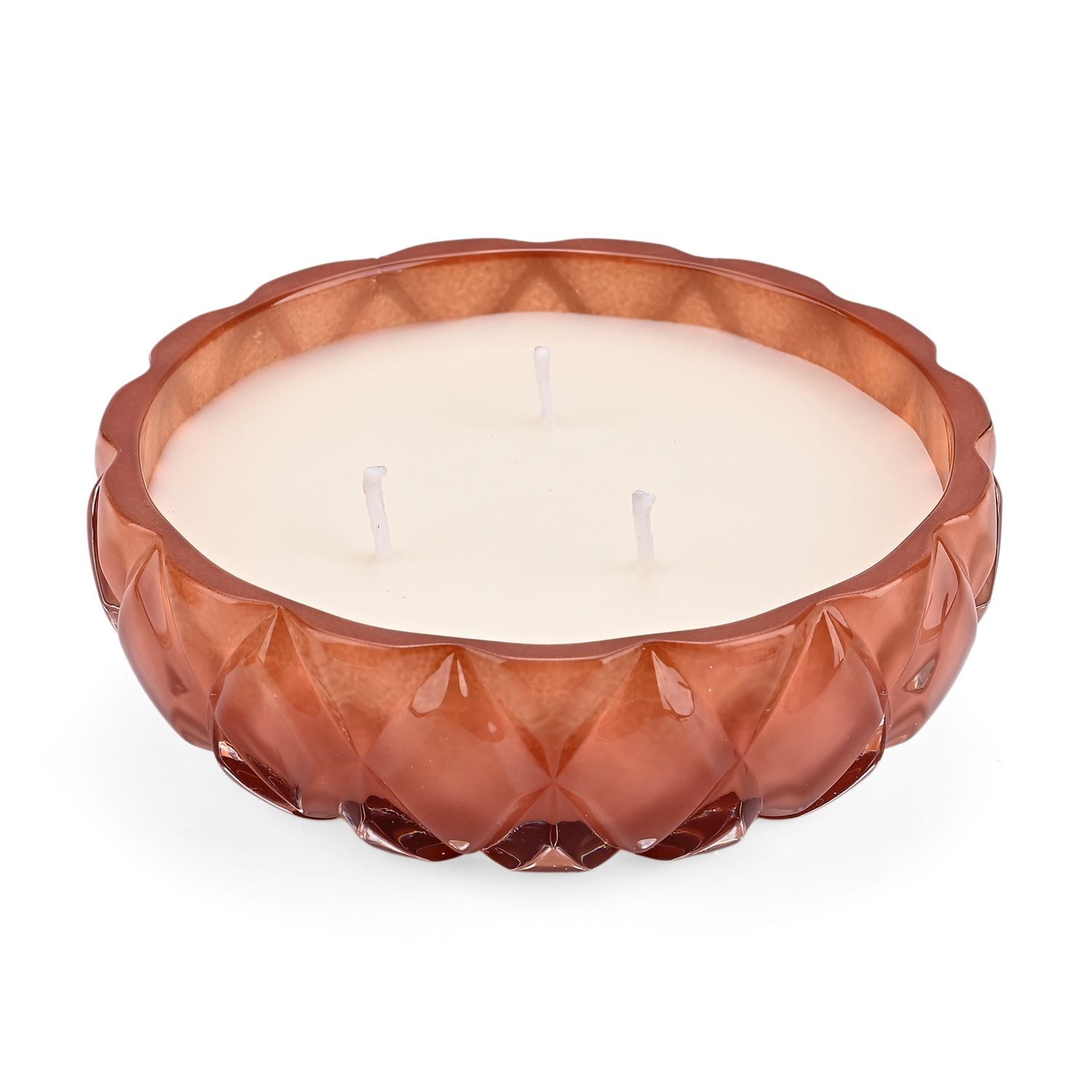 LIVMORE - Duftkerze Winterzauber-Design, 25 Std. Brenndauer, 150g, 4,5 ml ätherisches Öl, Jasmin und Neroli, Dunkelrot