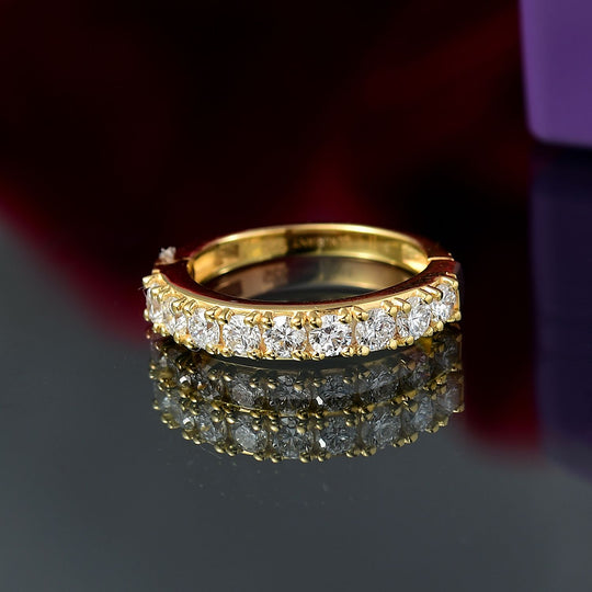 LUXURIANT DIAMOND - Lab Grown Diamant SI Ring 925 Silber 750 Gelbgold Vermeil (Größe 18.00) ca. 1.00 ct