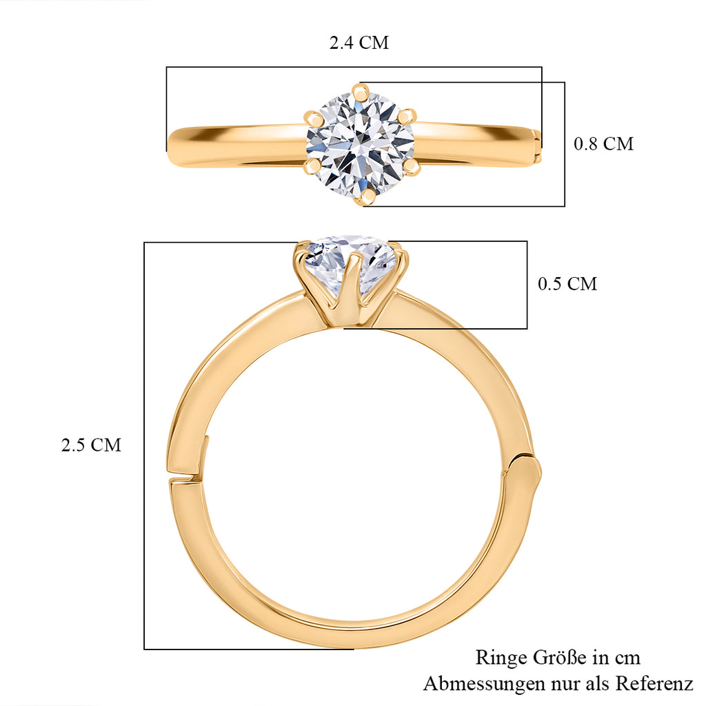 750 Gelbgold Vermeil