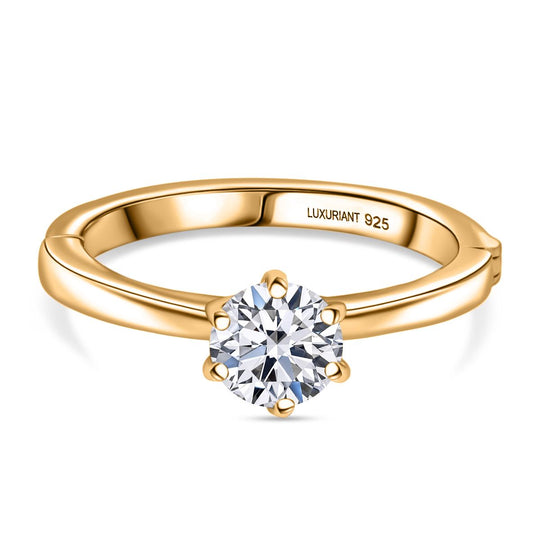 LUXURIANT DIAMOND - Lab Grown Diamant SI-GH SGL zertifiziert Ring 925 Silber rhodiniert (Größe 18.00) ca. 1.00 ct