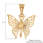 Exklusives Angebot - 375 Gelbdold Schmetterling Anhänger